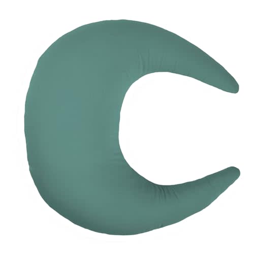 snuggle me Organic Nursing Pillow | Bottle & Breastfeeding Pillow with Organic Cotton Cover & Fiberfill, Machine Washable Feeding Pillow, Newborn Essentials Must Haves (Moss)