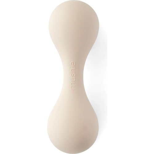 Mushie Silicone Rattle, Shifting Sand