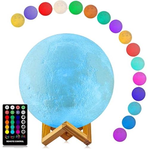 LOGROTATE Moon Lamp Moon Light Lamps 16 Colors
