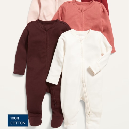 6-9 Month Long Sleeve Baby Sleeper w/ Two Way Zipper. Feel feee to pick any color, pattern or brand, just the two-way zipper is a must :)