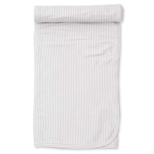 Silver Simple Stripes Blanket