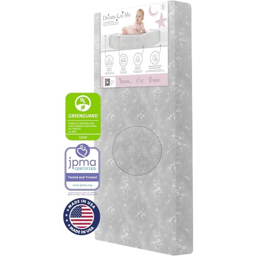 Snooze Firm Fiber Baby Crib Mattress, Greenguard Gold and JPMA Certified, Fits All Standard Cribs and Toddler Beds, Waterproof Sleep Surface & Machine Washable Cover