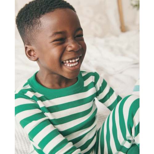 Kids Striped Long John Pajama Set | Hanna Andersson