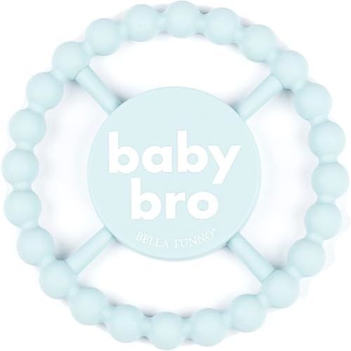 Baby Teether by Bella Tunno, Silicone Teethers for Babies 3-6 Months, 6-12 Months, Toys, Pacifier, Teething Relief, Boys, Girls, Baby Bro