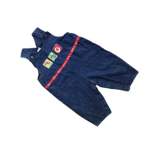 Vintage Disney 3-6 months Winnie the Pooh denim overalls baby boy 1990s dungarees