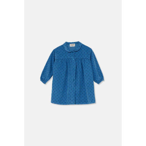 Corduroy Baby Dress Flakes - Blue – Manymoons