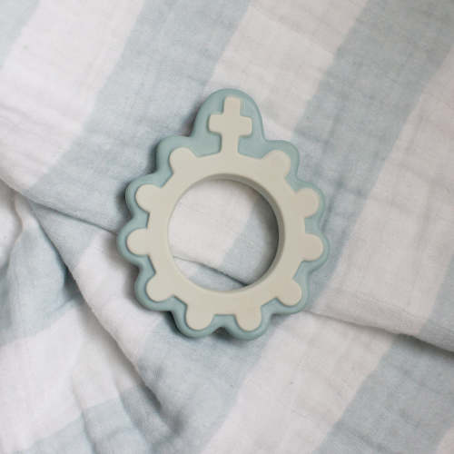 Baby's First Rosary Natural Rubber Teether – Shining Light Dolls