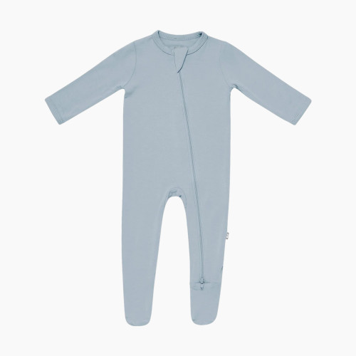 Kyte Baby Zipper Footie - Fog, 6-12 M