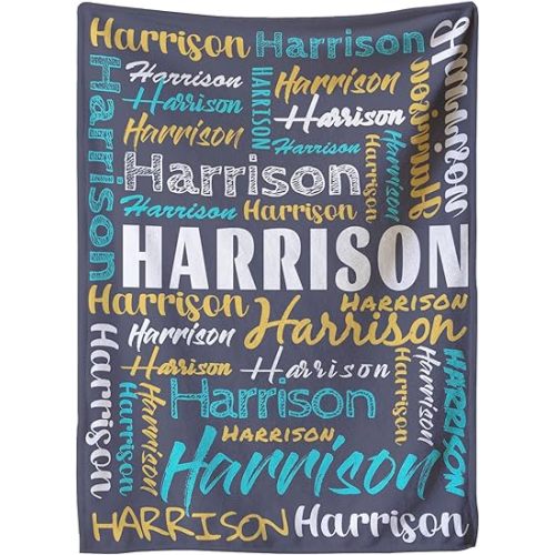 Custom Blanket, Personalized Baby Blanket, Customizable Name,28 * 39Inch,Customized Baby Name Blanket, Customize Blankets for Baby Girl or Boy, Best Gift for Baby, Newborn, New Mom.