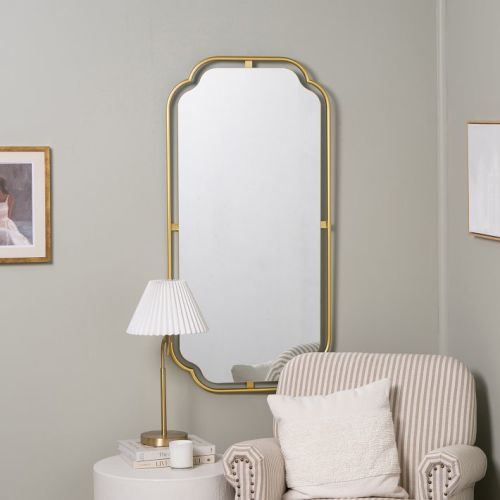 Floating Frame Long Wall Mirror