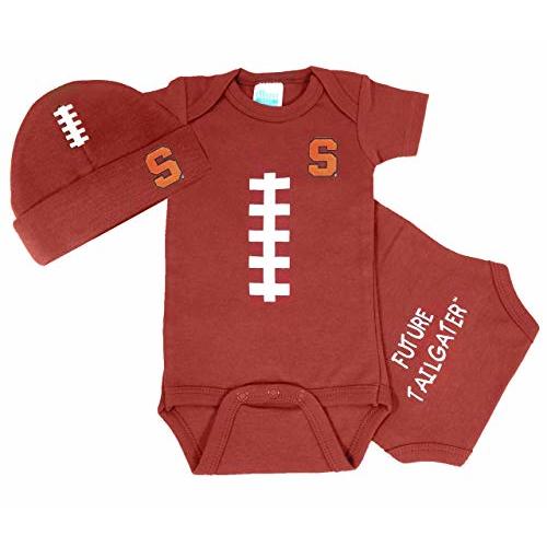 Syracuse Orange Baby Football Onesie and Football Hat Set