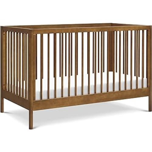 DaVinci, Birdie 3-in-1 Convertible Crib, Walnut, Easy Assemble, Greenguard Gold Certified