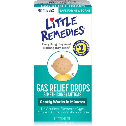 Little Remedies Gas Relief Drops | Natural Berry Flavor | 1 oz. | Pack of 1 | Gently Works in Minutes | Safe for Newborns - 1 Fl Oz (Pack of 1) - 1 Oz