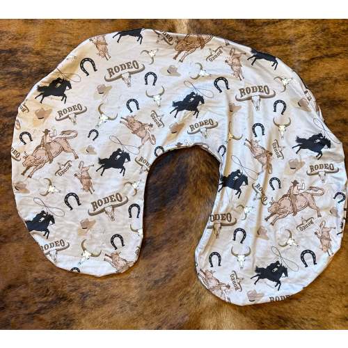 Little cowboy baby boppy pillow cover