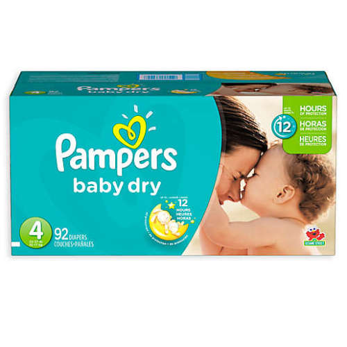 Pampers® Baby-Dry 92-Count Size 4 Disposable Diapers