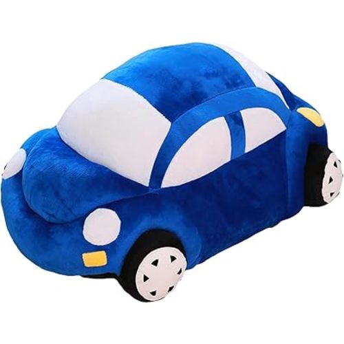 CHELEI2019 12.6" Car Stuffed Animal,Blue Car Shaped Plush Pillow Toy,Gifts for Boys,Kids