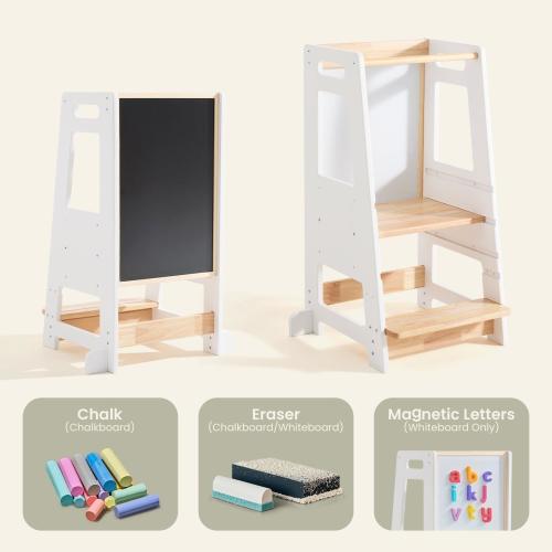 HARPPA Nordo | Safe & Stable Montessori Toddler Kitchen Wooden Tower - Perfect for Cooking & Learning, Counter Helper, Kitchen Tower, Gift for 2 Year Old