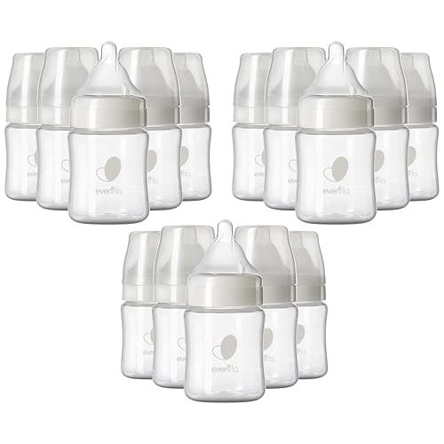 Evenflo Feeding Balance Plus Wide Neck Baby Bottle | Proflo Venting Technology | For Newborn and Infant | BPA Free | 5 Ounce, Pack of 18