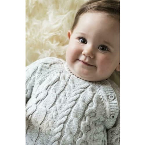 Baby Cable Knit Sweater Romper, 3-6M