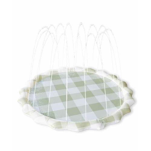 Green Gingham Splash Pad