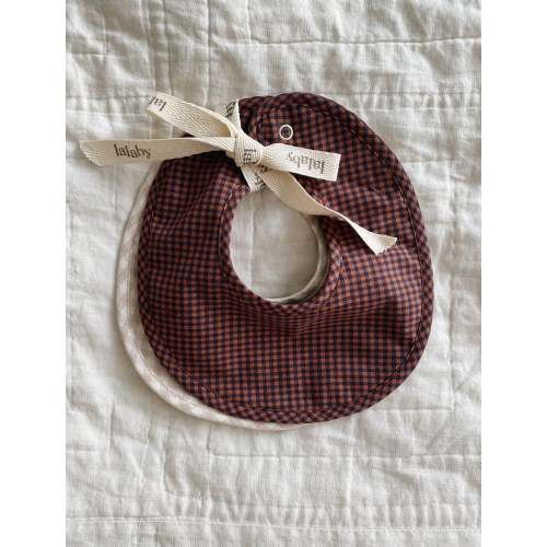 Bibi Bibs 2-Pack in Indigo Check