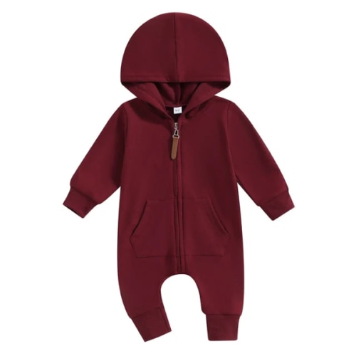EMERSON Zipper Hoody Jumpsuit - Hazel & Bo