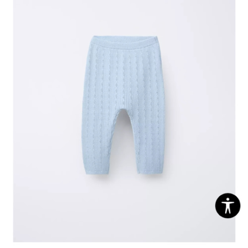 OPENWORK KNIT PANTS - Light blue | ZARA United States