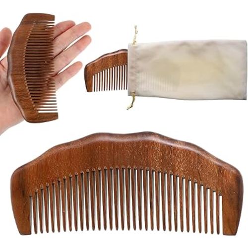 BOHUIZ Natural Birthing Comb For Labor Pain, Wooden Hair Comb for Women with Bag Cloth Labor Comb For Labor And Delivery Essentials Pregnancy Gift for Pregnant Women