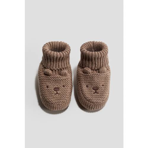 COTTON KNIT SLIPPER SOCKS