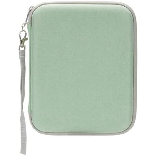 Card Case for Yoto cards, Soft Portable Folder with Zipper & 80 Pockets Player & Mini Audiobook Cards, Card Binder Holder with Sleeves for Travel (Green)