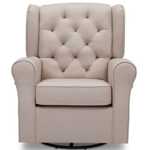 Delta Children Emma Nursery Glider Swivel Rocker Chair - French Gray