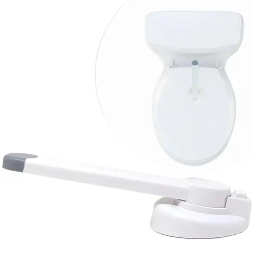 Mars Baby Child Safety Toilet Seat Lock - Easy to Install and Use Toilet Lock, Baby Proof Your Bathroom - Easy Install No Tools Needed - Fits Most Toilets - 1 Pack
