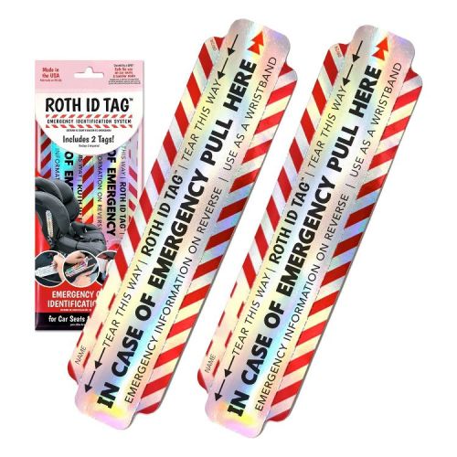 ROTH ID TAG Emergency Identification Kit - Black/Silver/Red - 2pk