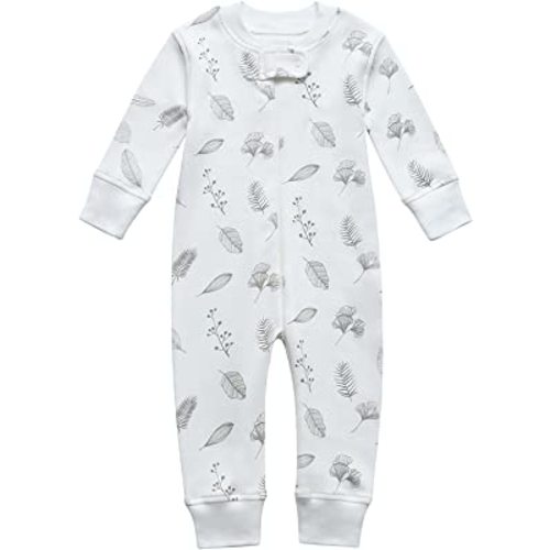 Owlivia Organic Cotton Baby Boy Girl Zip up Sleep 'N Play Pjs, Footless, Long Sleeve