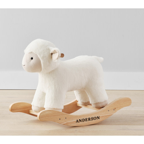 Lamb Critter Plush Nursery Rocker