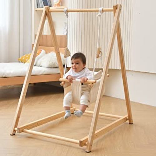 Spruce - Baby and Toddler Foldable Swing Set with