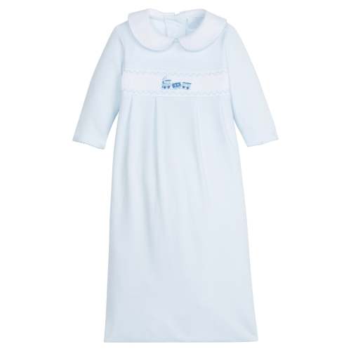 Smocked Newborn Gown - Train