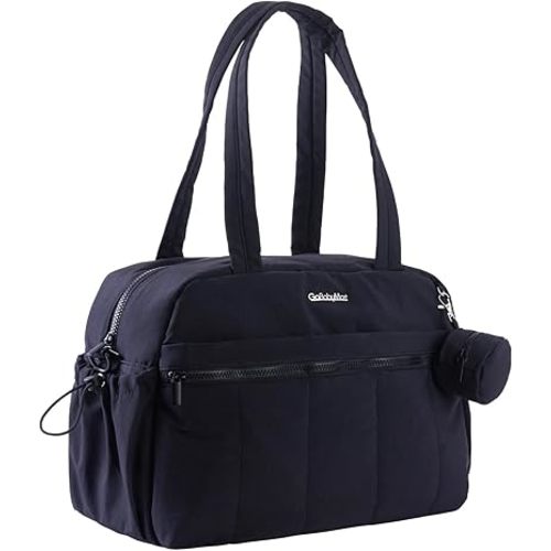 Large Diaper Bag Tote with Changing Pad, Maternity Bag, Baby Travel Bag, Nappy Bags with Wet Pocket, Hospital Bag (Black)