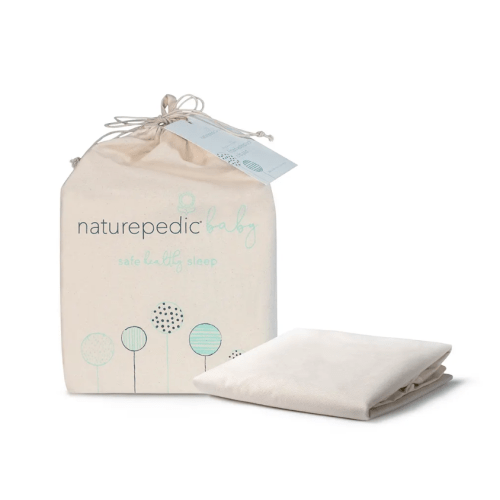 NATUREPEDIC Waterproof Organic Crib Mattress Protector Pad