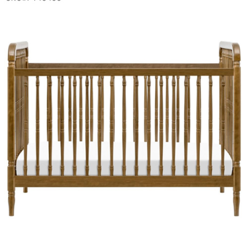 Namesake Liberty Natural Walnut 3 in 1 Convertible Crib with Conversion Kit | Kathy Kuo Home