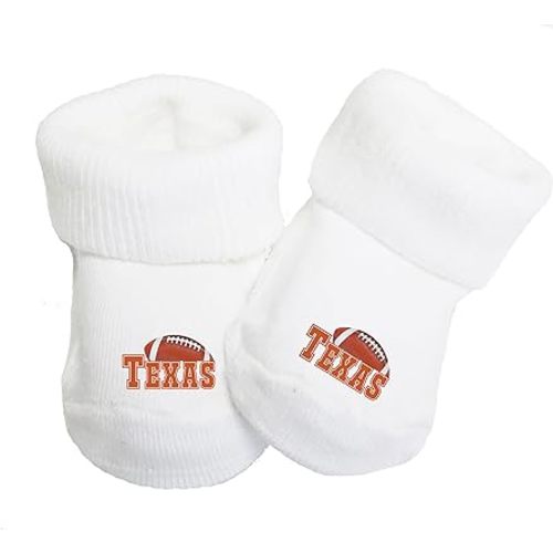 Baby Toe Bootie Socks for Texas Fans