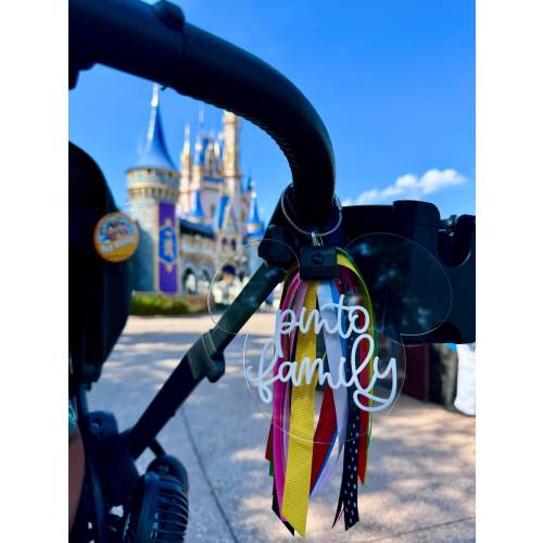 Disney Inspired Light Up Stroller Tag | Disney World and Disneyland Light Up Stroller Tag | Mickey Mouse Tag | Minnie Mouse Tag