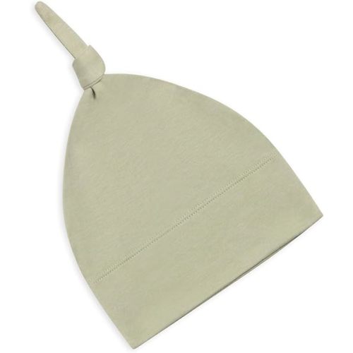 Colored Organics Baby Organic Cotton Knotted Hat - Infant Knit Cap - XS/S - 3-6 Months Mint