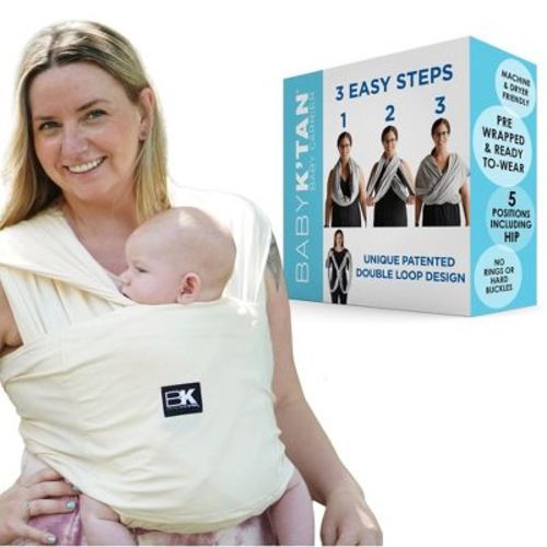 Baby K'tan Pre-Wrapped Ready To Wear Baby Carrier: Natural Organic Medium