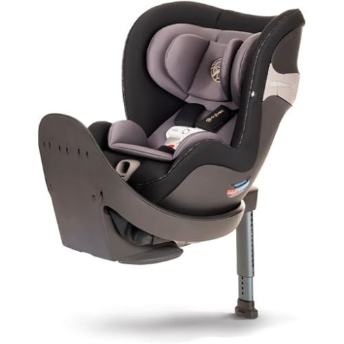CYBEX Sirona S with SensorSafe, Convertible Car Seat, 360° Rotating Seat, Rear-Facing or Forward-Facing Car Seat, Easy Installation, SensorSafe Chest Clip, Instant Safety Alerts, Premium Black