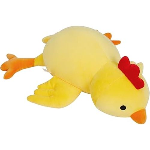 Weighted Chick Stuffed Animals Weighted Chicken Plush Toy 24" 4.2lb Funny Hugging Dolls Plushies Pillows for Boys and Girls