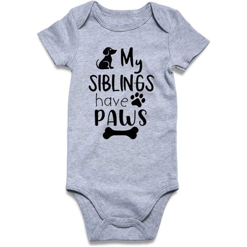 Funnycokid Baby Boys Girls Bodysuit Funny Newborn Romper Short Sleeve Infant Neutral Outfits Jumpsuit 0-12 Months