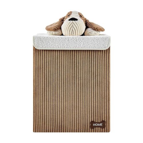 Danya B. Collapsible Folding Corduroy Kids' Laundry Hamper Toy Storage