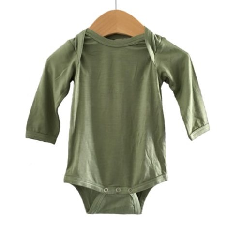 Long Sleeve Bodysuit, Sage