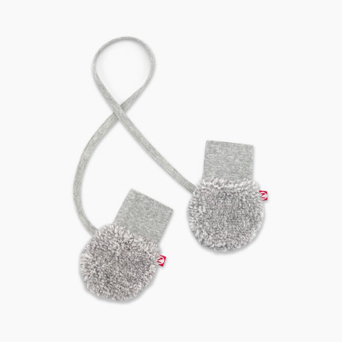 Zutano Furry Lined Mitten - Gray Heather Furry, One Size